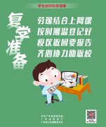 你有一份學(xué)生返校防疫指南，請收好！